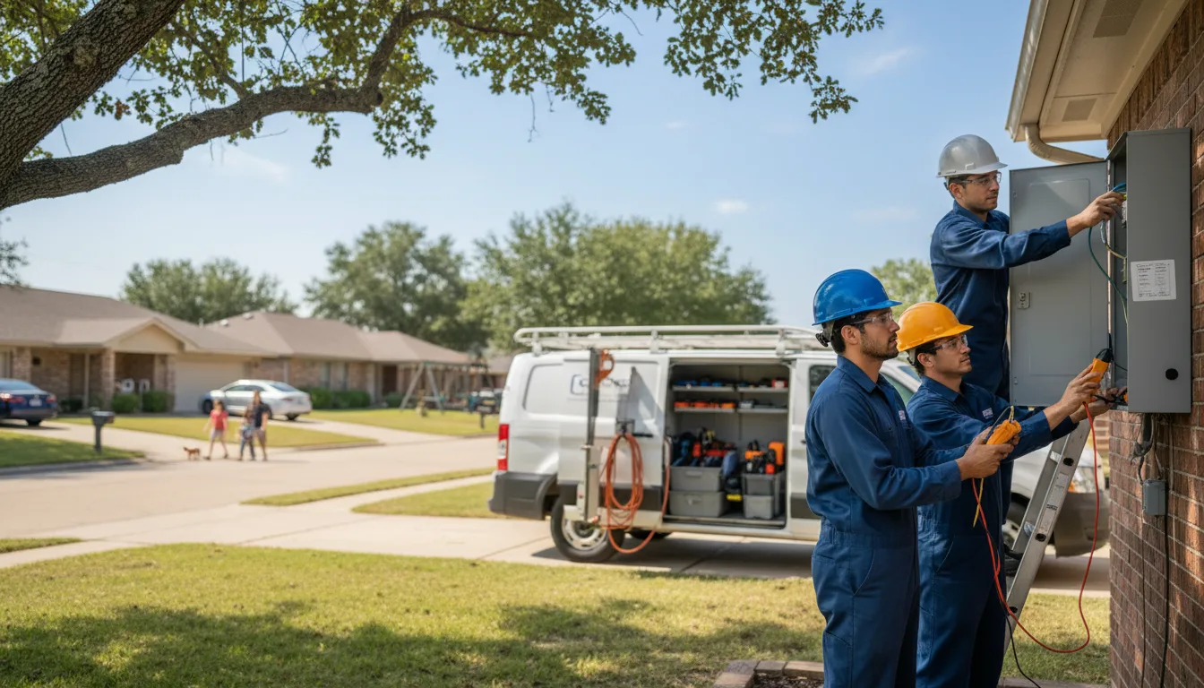 Certified electrician providing emergency electrical services in Bearden, AR